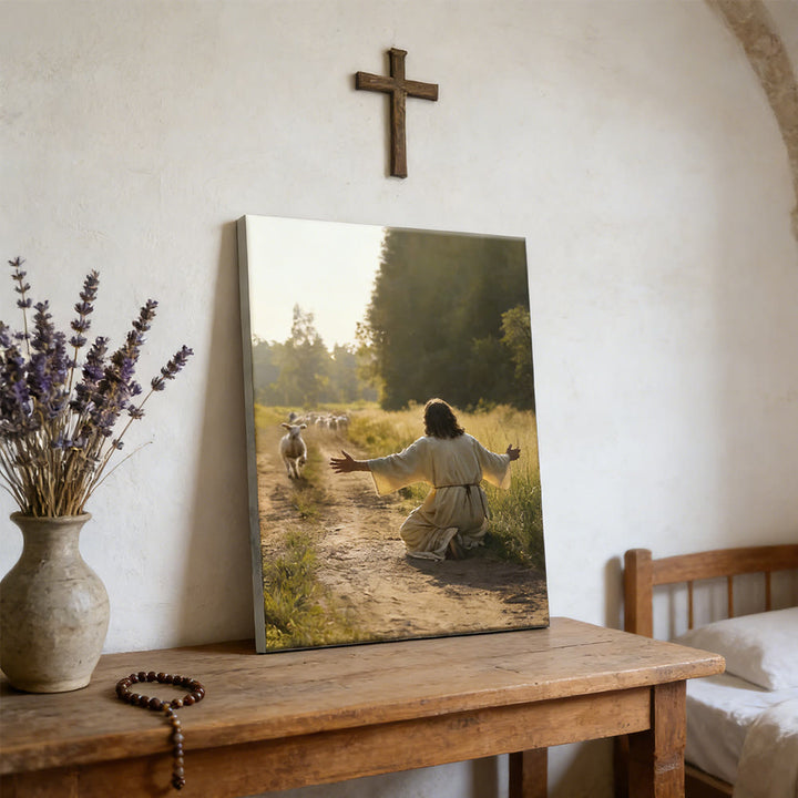 Christianartworkshop Affiche murale « Bon Berger serein » : Compagnon chaleureux et bienveillant - image 6