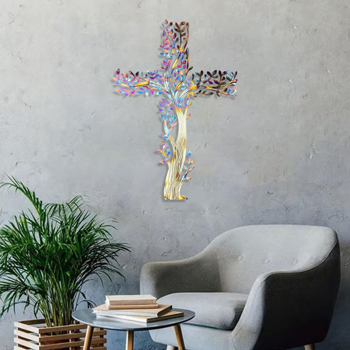 Christianartworkshop Croix fleurie en métal, 4 styles : Croissance et grâce dans chaque branche - image 3
