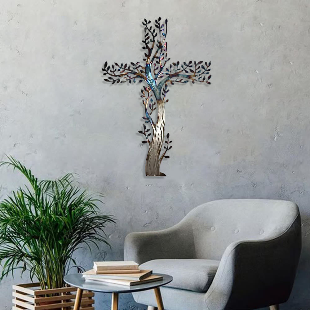 Christianartworkshop - Croix fleurie en métal (4 styles) : Croissance et grâce dans chaque branche - image 6