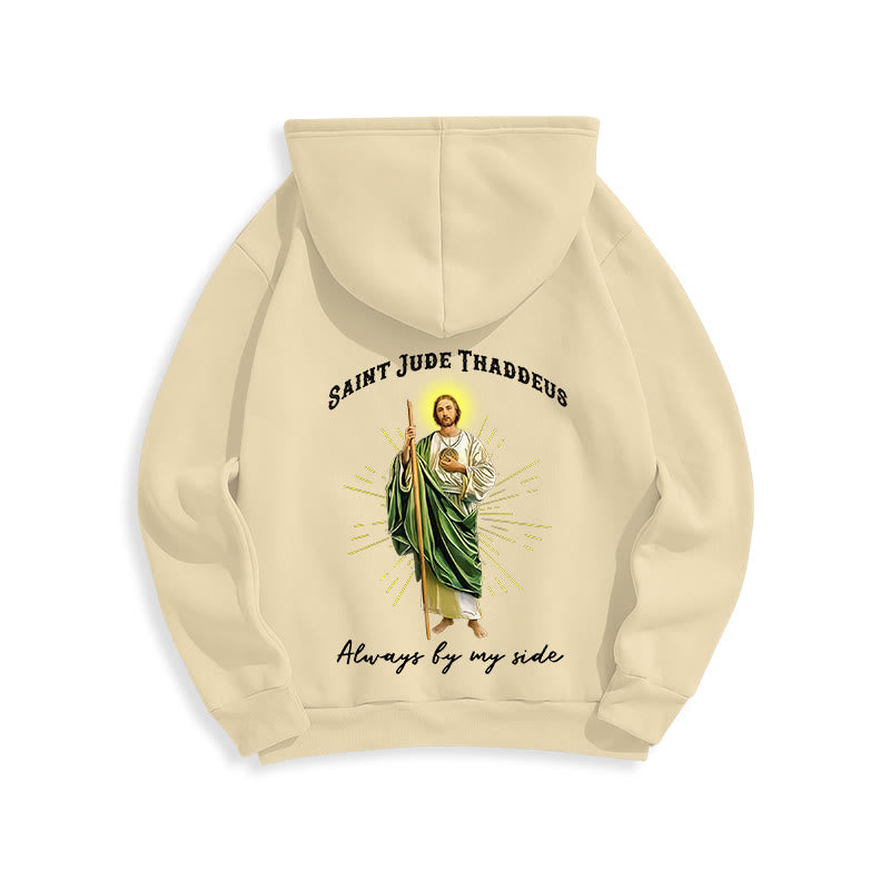 Christianartworkshop St. Jude Toujours à mes côtés Sweat à capuche en polyester doublé polaire - image 17