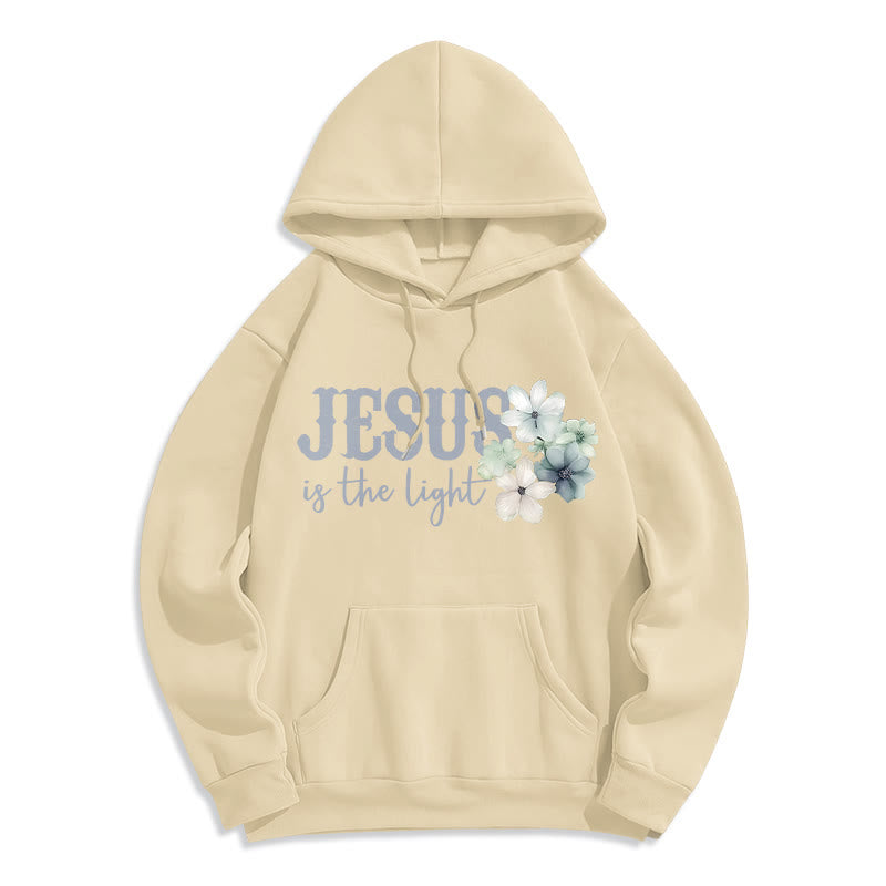 Christianartworkshop Jésus la Lumière Marche par la Foi Sweat à capuche en polyester doublé polaire - image 23