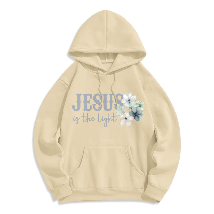 Christianartworkshop Jésus la Lumière Marche par la Foi Sweat à capuche en polyester doublé polaire - image 23