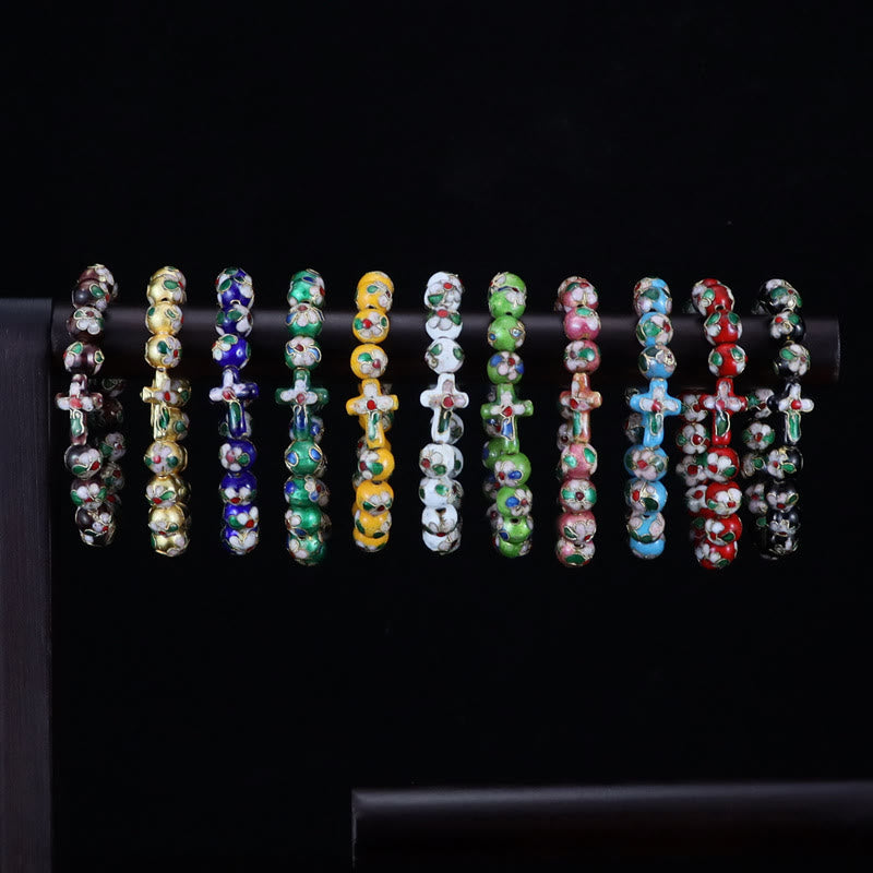 Christianartworkshop Pièces de foi en émail cloisonné et filigrane : Un réconfort précieux empreint de symbolisme sacré - image 1