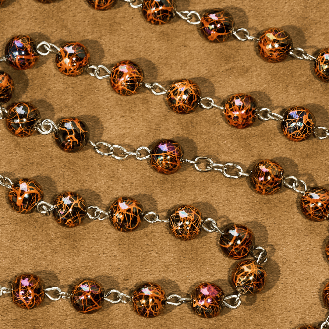 Christianartworkshop Chapelet de foi en acrylique irisé : un réconfort lumineux empreint de symbolisme sacré - image 7