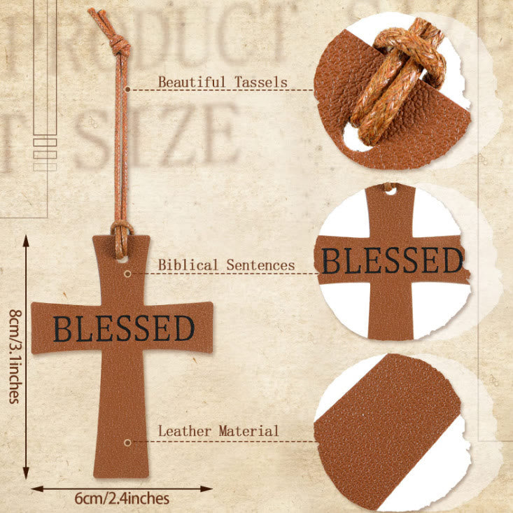 Christianartworkshop Signets bibliques en cuir avec des phrases significatives : un doux rappel d’espoir - image 3