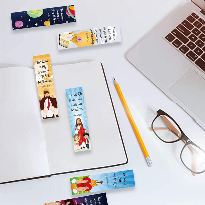 Christianartworkshop Lot de 30 marque-pages avec versets bibliques et illustrations : un encouragement bienveillant pour les lecteurs - image 6