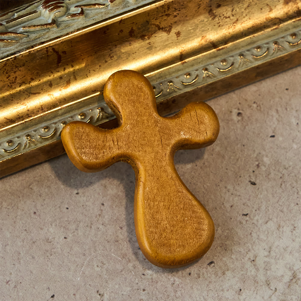 Christianartworkshop Croix de poche en bois six pièces : His Grace On-the-Go - image 4