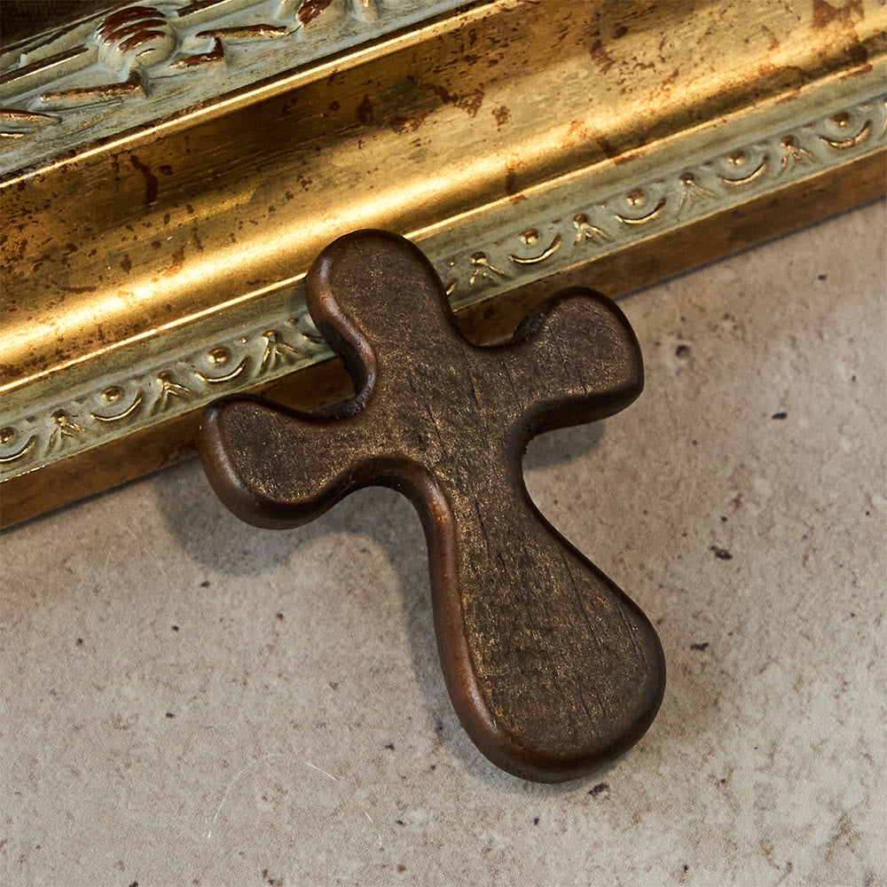 Christianartworkshop Croix de poche en bois six pièces : His Grace On-the-Go - image 3