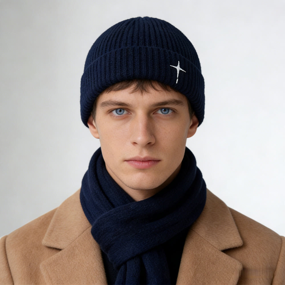 Christianartworkshop Bonnet brodé d'une croix discrète : Sa Grâce par temps froid - image 5