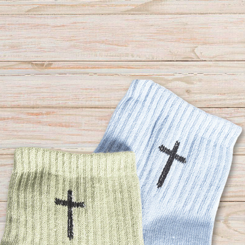 Christianartworkshop Chaussettes à croix discrètes : La foi à vos pieds - image 3