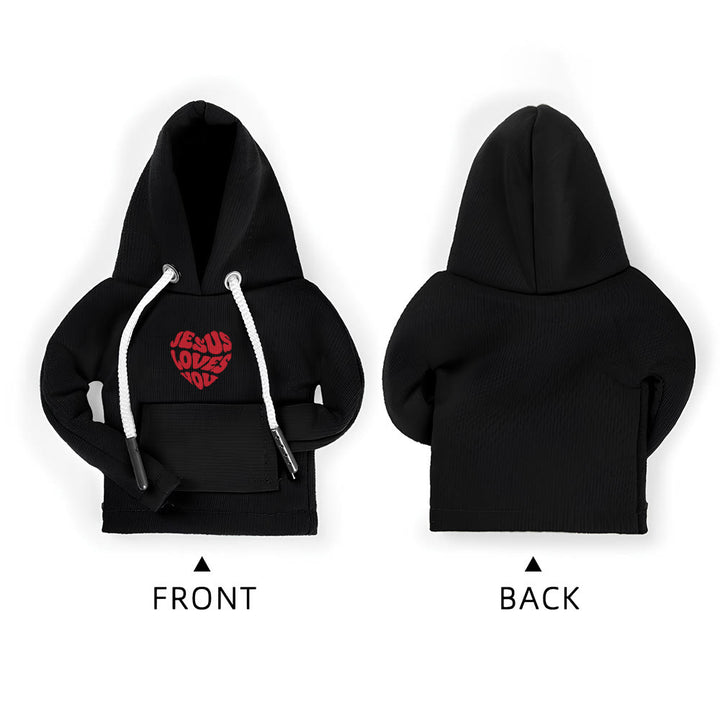 Christianartworkshop Housse de levier de vitesse de voiture avec sweat à capuche « Jésus t’aime » : Un message d’amour sur la route - image 5