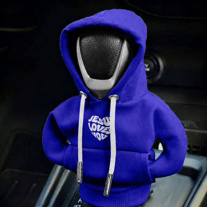 Christianartworkshop Housse de levier de vitesse de voiture avec sweat à capuche « Jésus t’aime » : Un message d’amour sur la route - image 7