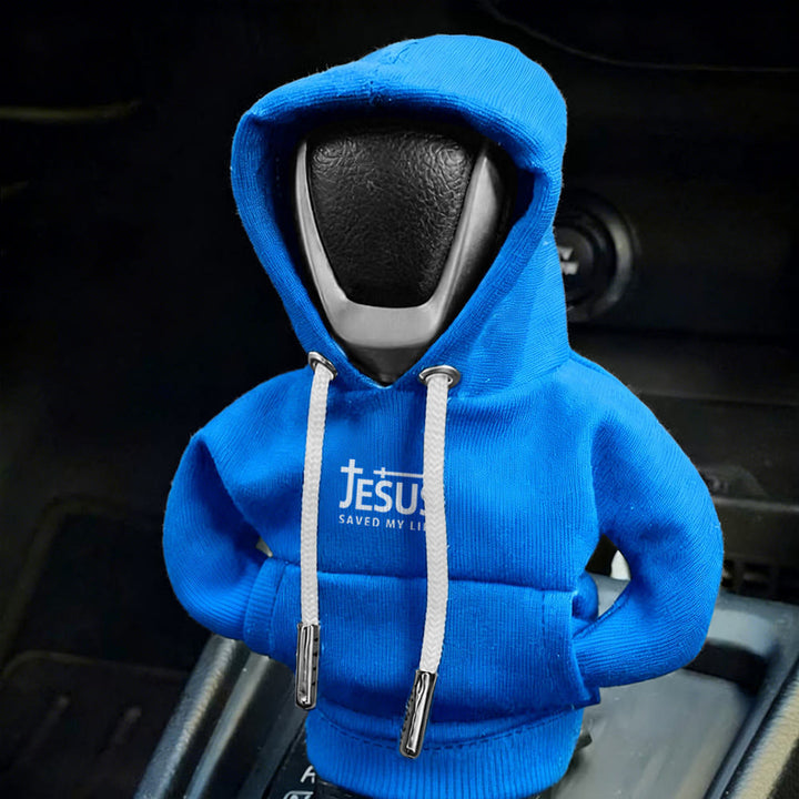 Christianartworkshop Sweat à capuche « Jésus m'a sauvé la vie » et housse de levier de vitesse pour voiture : une affirmation de foi audacieuse - image 9