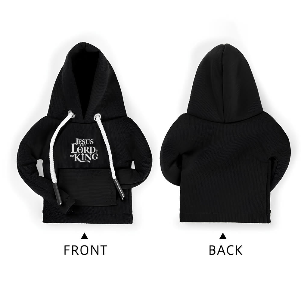 Christianartworkshop Sweat à capuche Jésus Seigneur et Roi, housse de levier de vitesse pour voiture : Une déclaration royale - image 3