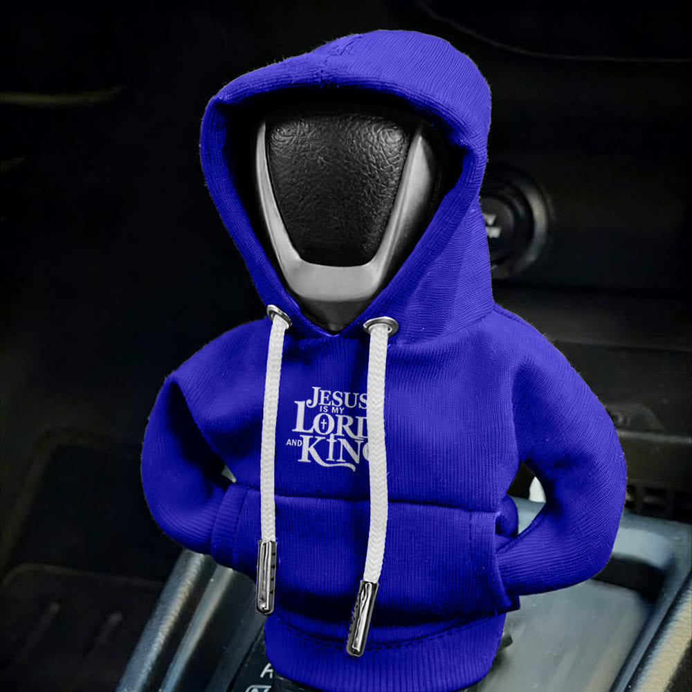 Christianartworkshop Sweat à capuche Jésus Seigneur et Roi, housse de levier de vitesse pour voiture : Une déclaration royale - image 5