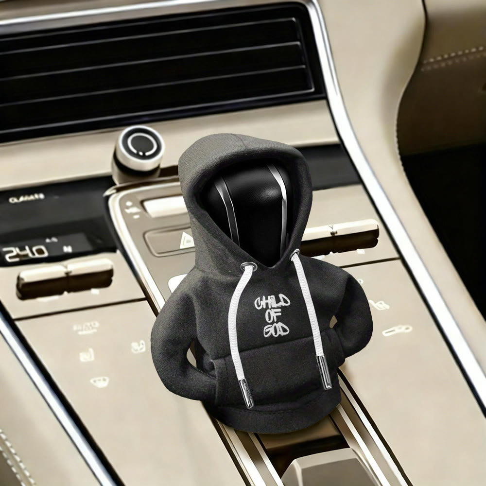 Christianartworkshop Housse de levier de vitesse de voiture à capuche Enfant de Dieu : une déclaration d’identité - Noir - image 5