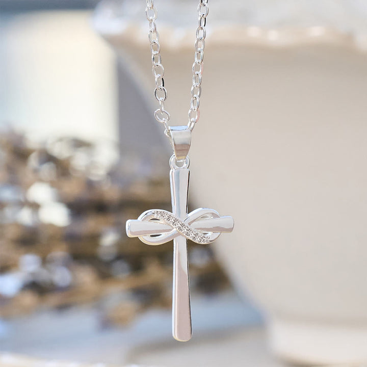 Christianartworkshop Colliers Croix de Möbius et Zircon : Confort et symbolisme sacré - Argent - image 1