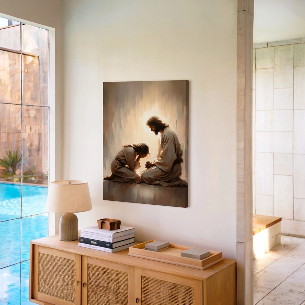 Christianartworkshop Affiche murale Shepherd’s Care : Un compagnon tendre pour votre intérieur - image 1