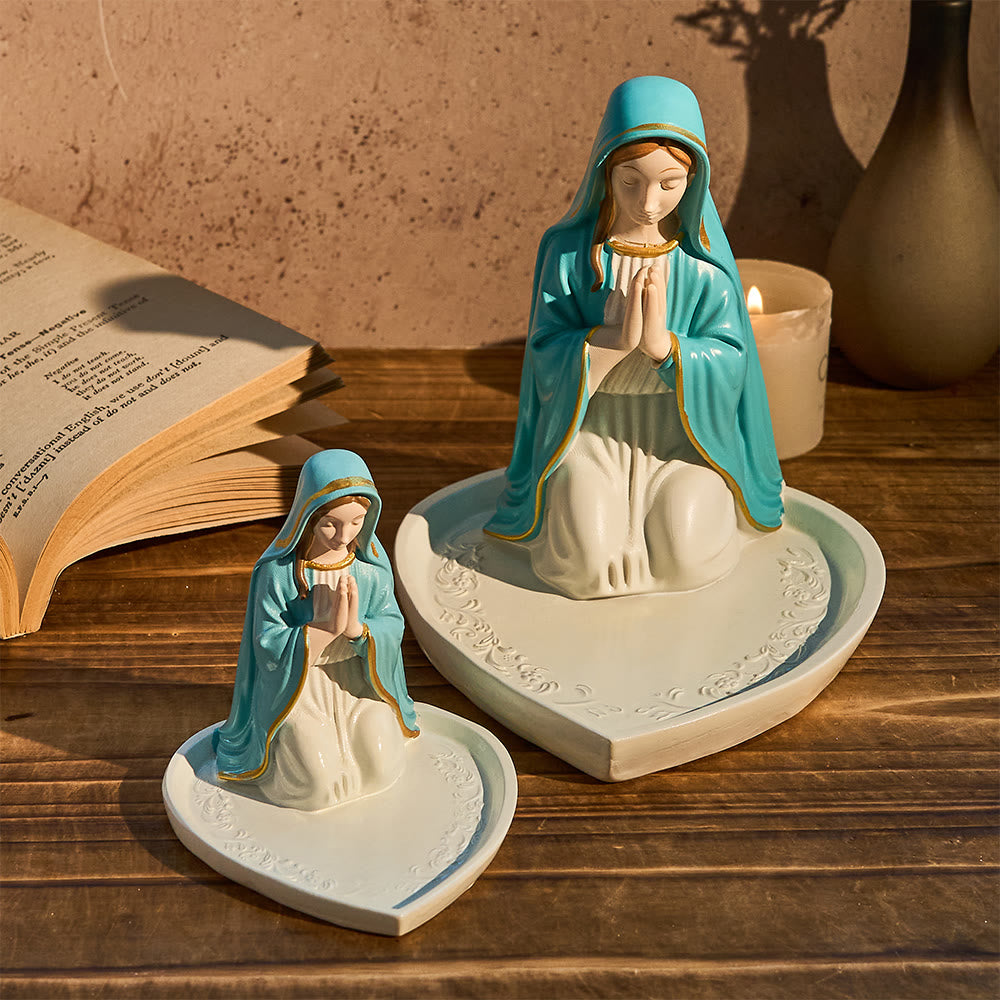 Christianartworkshop Porte-chapelet classique en résine représentant Notre-Dame : un emblème intemporel de dévotion - image 2