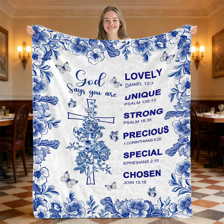 Christianartworkshop Tapisserie poétique « Dieu dit que tu es » : Une douce valeur pour les espaces de calme - image 3