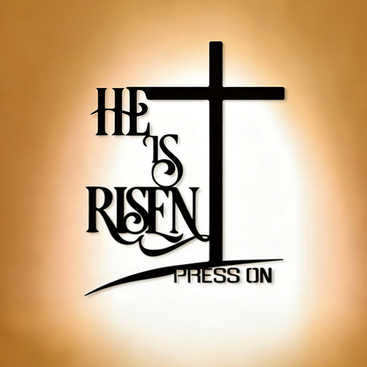 Christianartworkshop IL EST RESSUSCITÉ - Affiche murale Croix : Espoir de la Résurrection pour votre intérieur - image 1