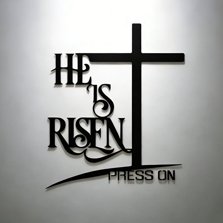 Christianartworkshop IL EST RESSUSCITÉ - Affiche murale Croix : Espoir de la Résurrection pour votre intérieur - 13,19''*15,75''/33,5*40cm - image 0