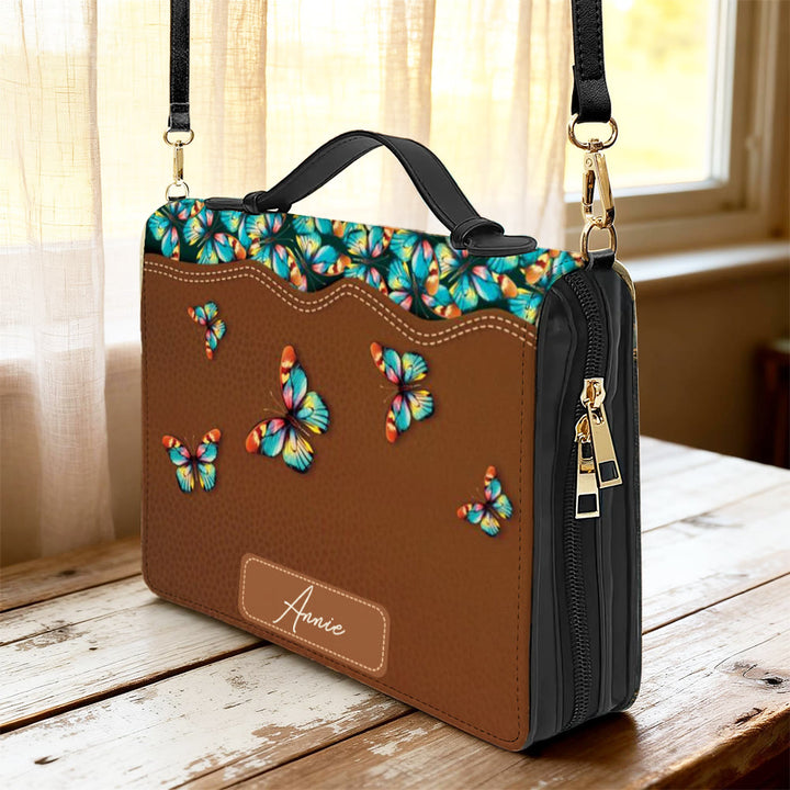 Christianartworkshop Couverture de Bible Papillon et Foi : Un rappel paisible d'espoir et de résilience - image 6