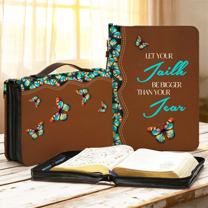Christianartworkshop Couverture de Bible Papillon et Foi : Un rappel paisible d'espoir et de résilience - 2XL - Standard (sans personnalisation) - image 0