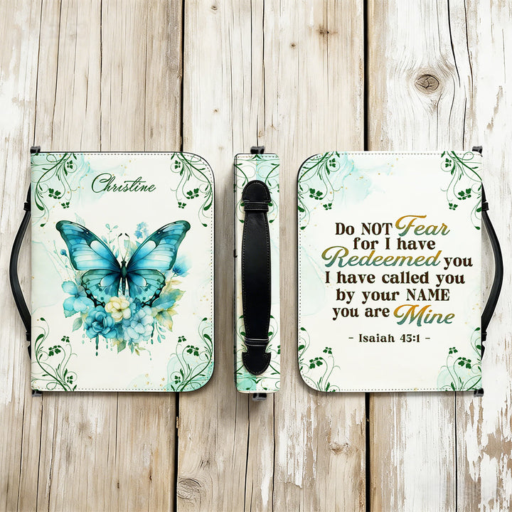Christianartworkshop Couverture de Bible personnalisée avec papillon : Douce transformation pour sa Parole - image 8