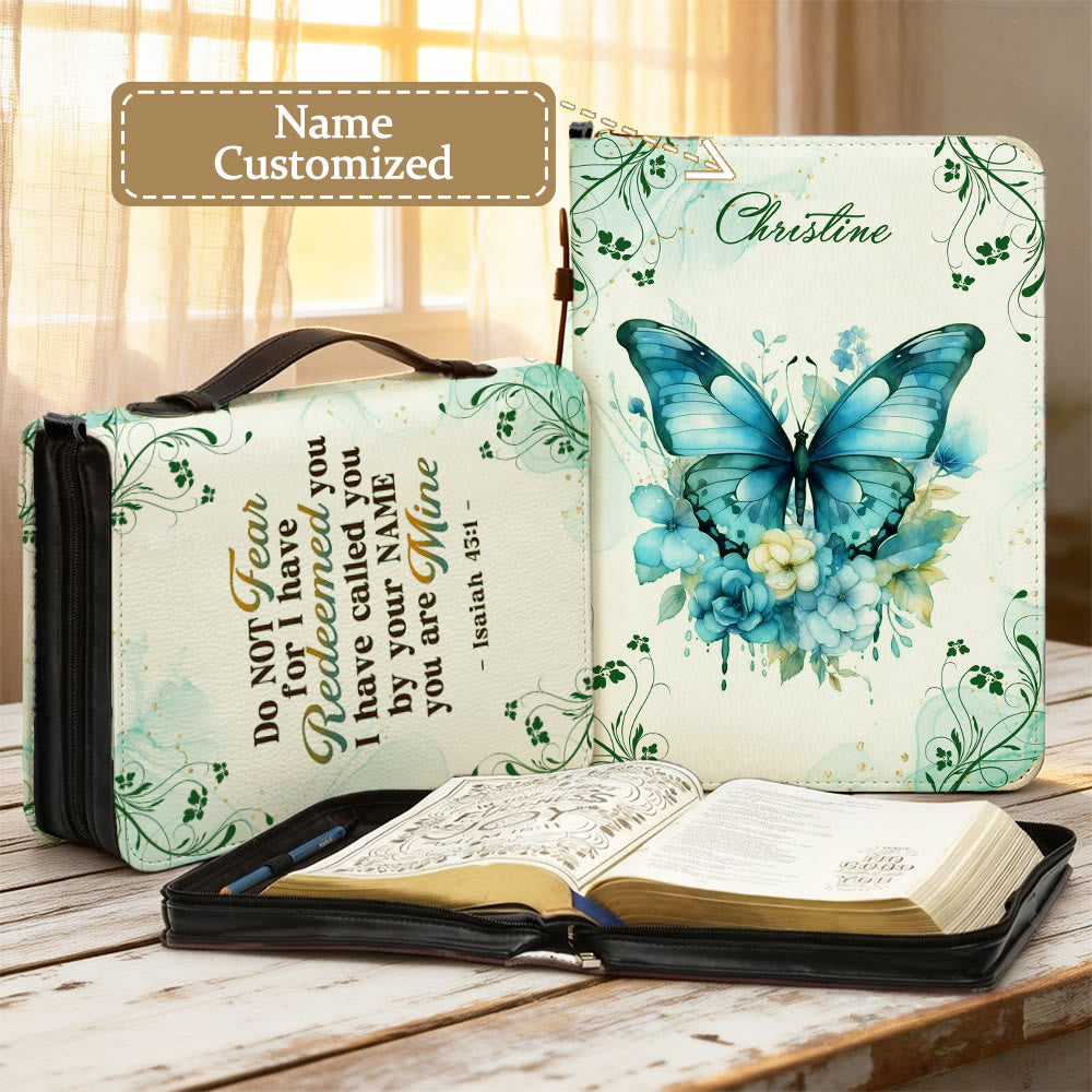 Christianartworkshop Couverture de Bible personnalisée avec papillon : Douce transformation pour sa Parole - 2XL - Nom personnalisé - image 11