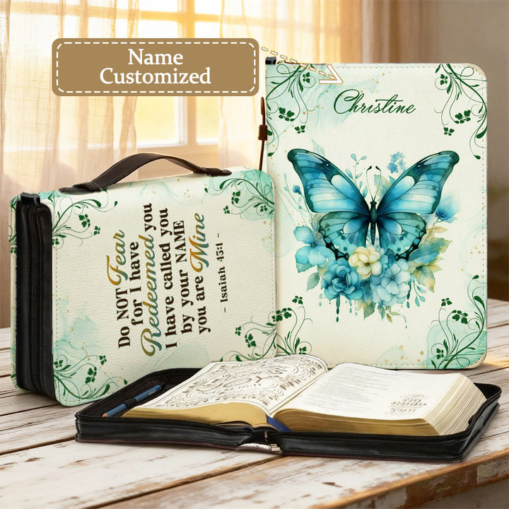 Christianartworkshop Couverture de Bible personnalisée avec papillon : Douce transformation pour sa Parole - 2XL - Nom personnalisé - image 11