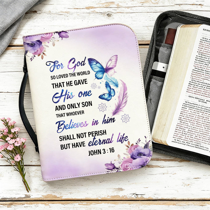 Christianartworkshop Jean 3:16 Couverture de la Bible avec croix : Un amour tendre pour sa Parole - image 8