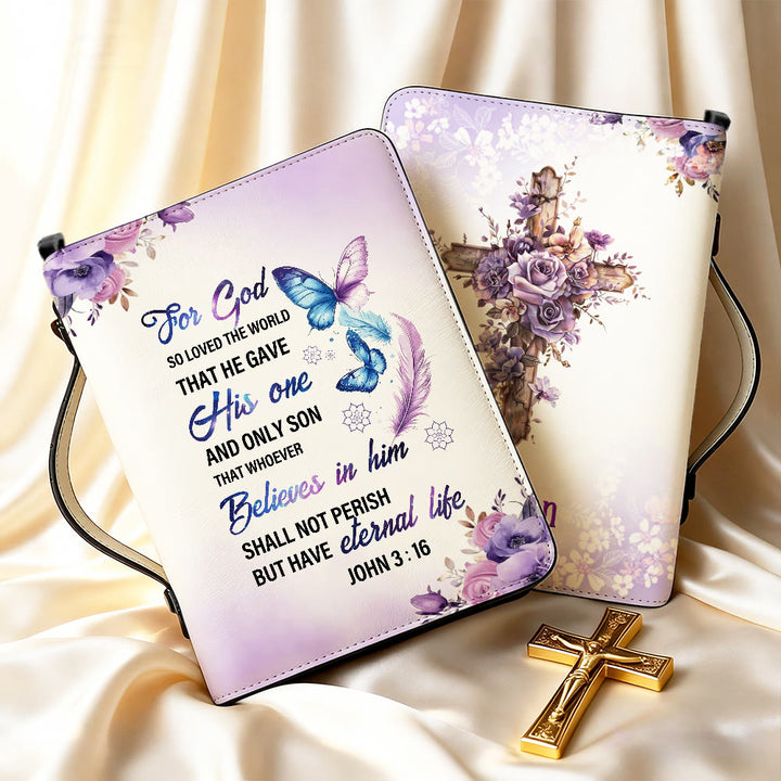 Christianartworkshop Jean 3:16 Couverture de la Bible avec croix : Un amour tendre pour sa Parole - image 7