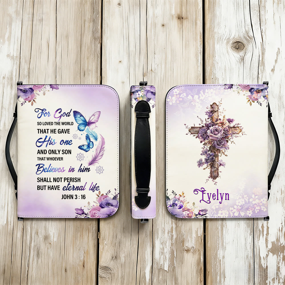 Christianartworkshop Jean 3:16 Couverture de la Bible avec croix : Un amour tendre pour sa Parole - image 9
