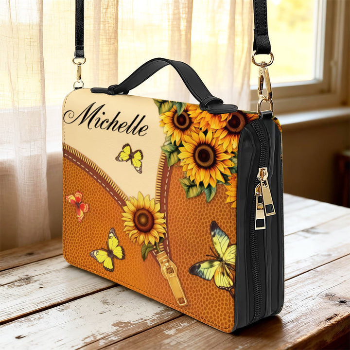 Christianartworkshop Couverture de la Bible Tournesol « Priez à travers tout cela » : Une foi persévérante en sa Parole - image 4