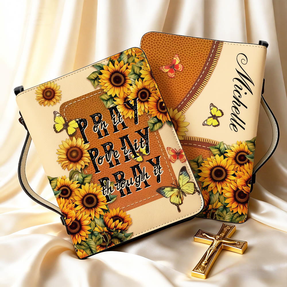 Christianartworkshop Couverture de la Bible Tournesol « Priez à travers tout cela » : Une foi persévérante en sa Parole - image 7
