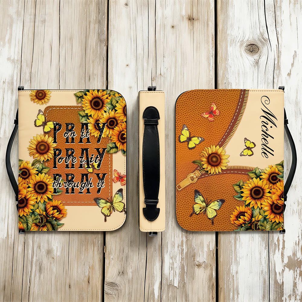 Christianartworkshop Couverture de la Bible Tournesol « Priez à travers tout cela » : Une foi persévérante en sa Parole - image 9