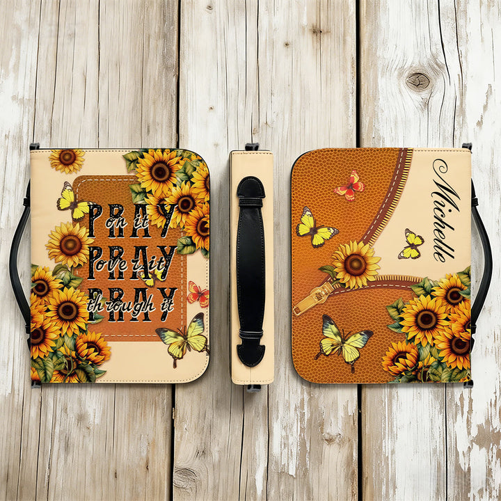 Christianartworkshop Couverture de la Bible Tournesol « Priez à travers tout cela » : Une foi persévérante en sa Parole - image 9