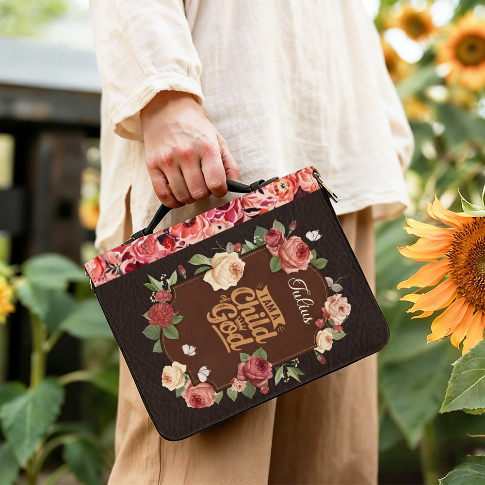 Christianartworkshop Je suis enfant de Dieu - Couverture de Bible en forme de croix : Une identité tendre pour sa Parole - image 1