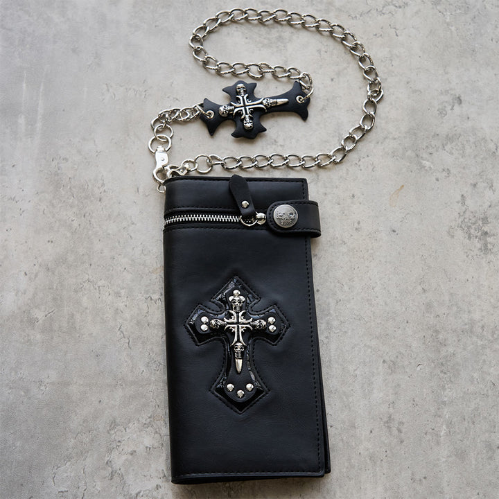 Christianartworkshop Portefeuille Croix et Crâne Long/Court : Un rappel discret de vos convictions - image 3
