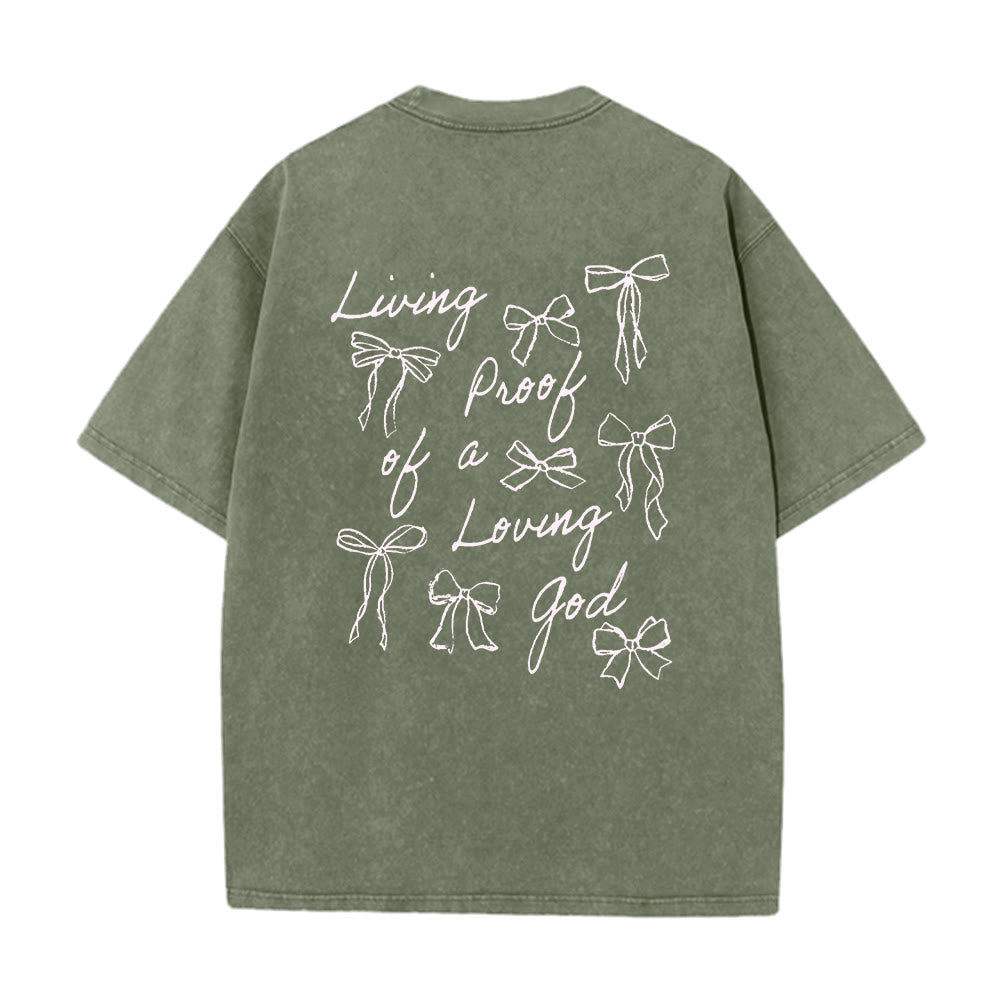T-shirt unisexe délavé Christianartworkshop « Preuve vivante d'un Dieu aimant » - image 18