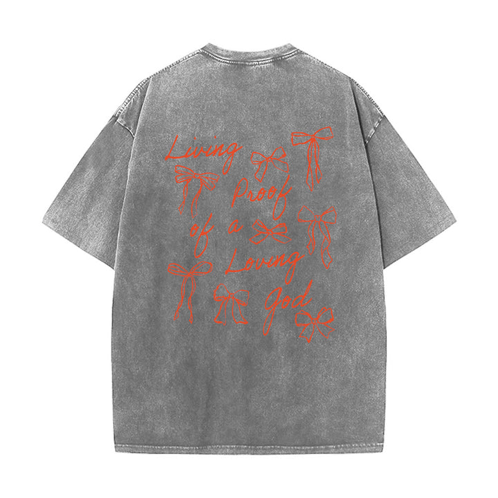 T-shirt unisexe délavé Christianartworkshop « Preuve vivante d'un Dieu aimant » - image 21
