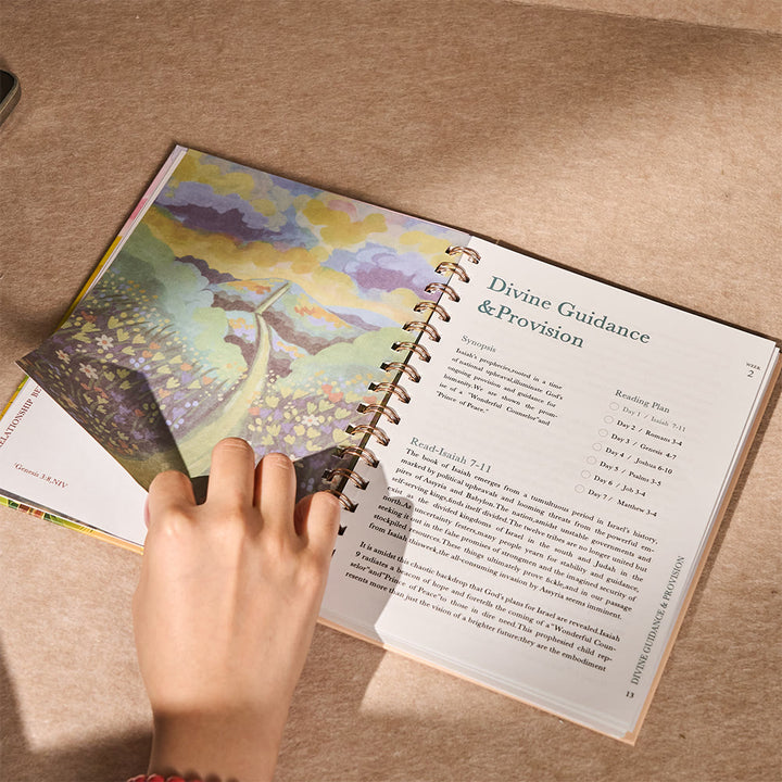 Christianartworkshop Journal biblique à couverture aux tons chauds : Un réconfort chaleureux pour la réflexion quotidienne - image 3