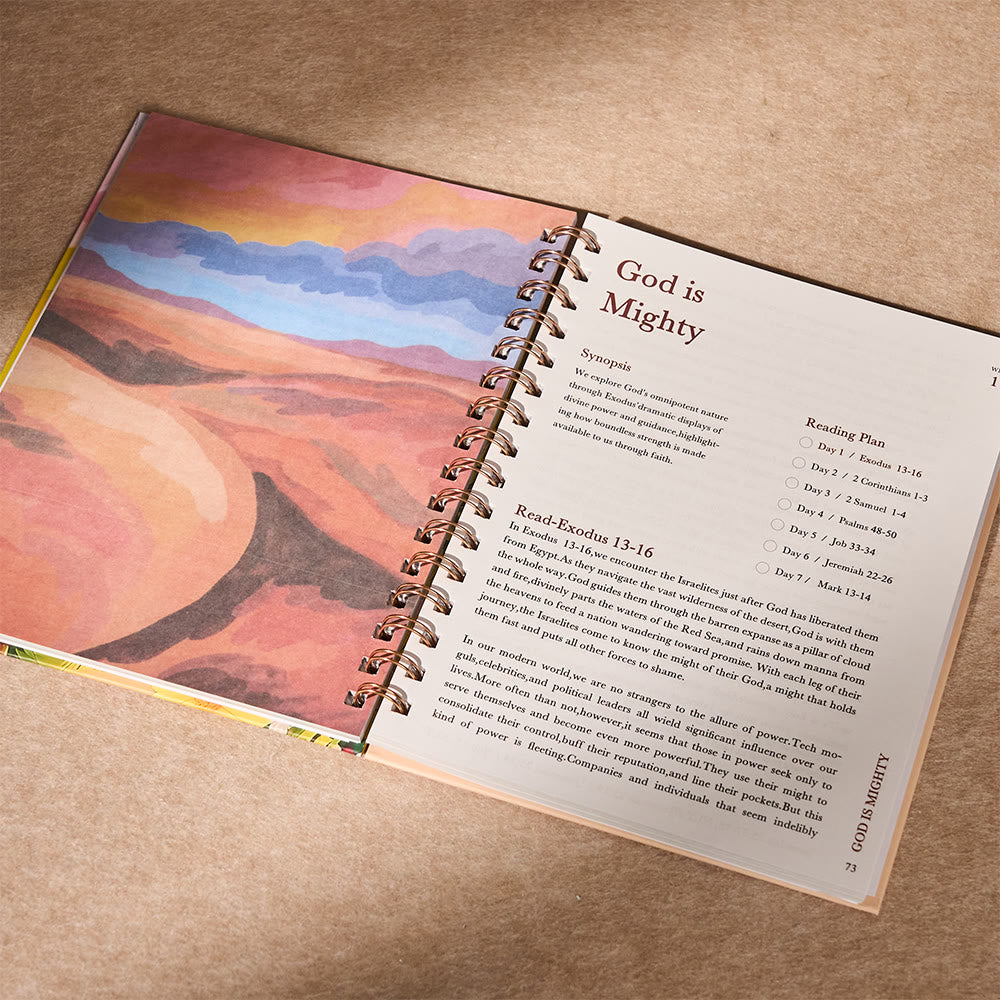 Christianartworkshop Journal biblique à couverture aux tons chauds : Un réconfort chaleureux pour la réflexion quotidienne - image 4