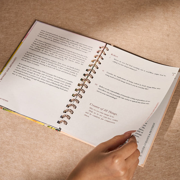 Christianartworkshop Journal biblique à couverture aux tons chauds : Un réconfort chaleureux pour la réflexion quotidienne - image 1