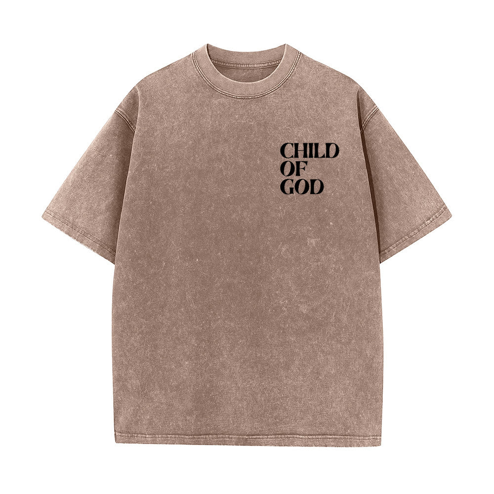 T-shirt unisexe délavé Christianartworkshop « Enfant de Dieu » - image 7