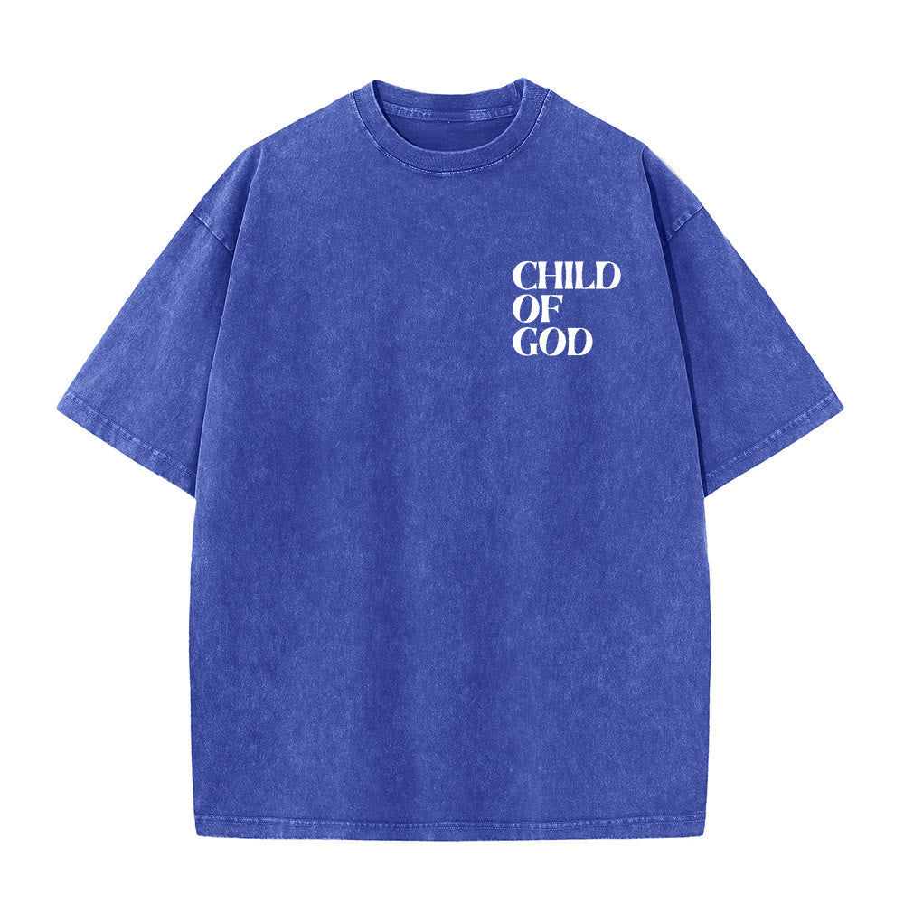 T-shirt unisexe délavé Christianartworkshop « Enfant de Dieu » - image 9