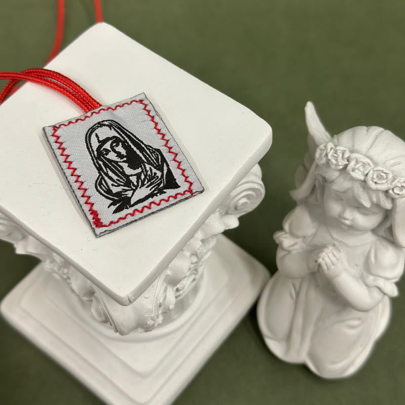 Atelier d'art chrétien Scapulaire de Jésus et de Notre-Dame : Tendre rappel de sa sollicitude - B - image 2