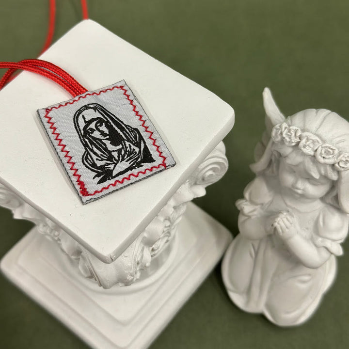 Atelier d'art chrétien Scapulaire de Jésus et de Notre-Dame : Tendre rappel de sa sollicitude - B - image 2