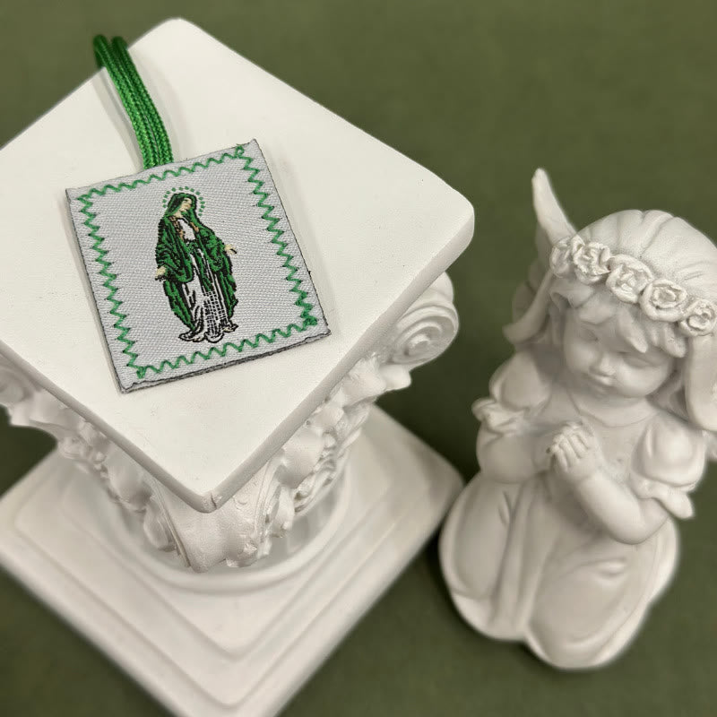 Atelier d'art chrétien Scapulaire de Jésus et de Notre-Dame : Tendre rappel de sa sollicitude - G - image 7